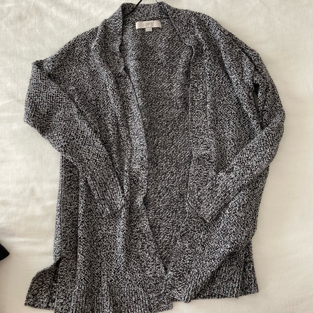 LOFT knit open cardigan